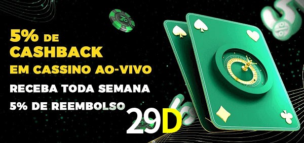Promoções do cassino ao Vivo 29D